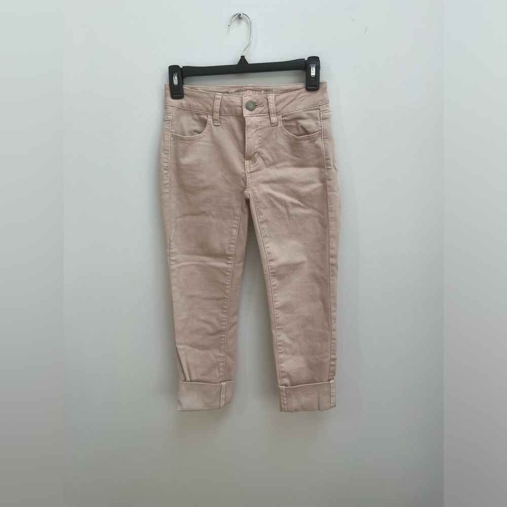 American Eagle outfitters dusty pink jegging bermuda  size 2